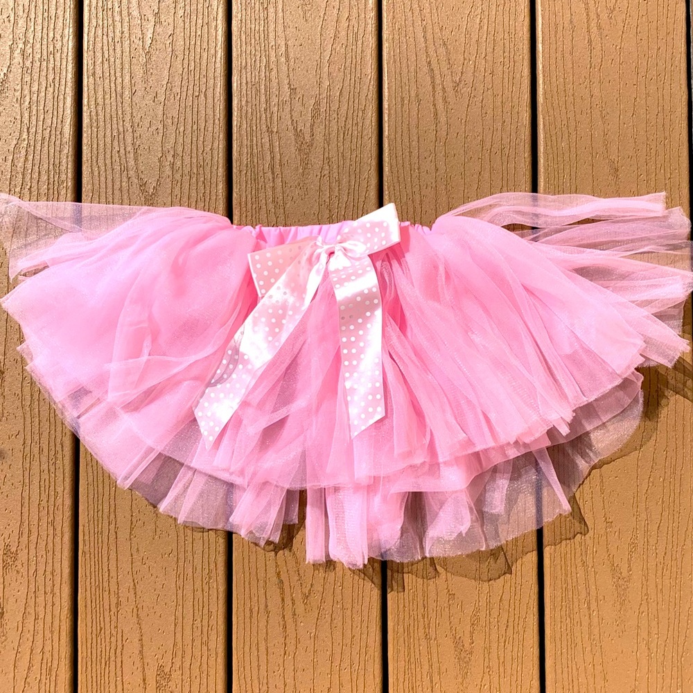 GIRLS BALLET TULLE AND SATIN RIBBON TUTU SIZE XS